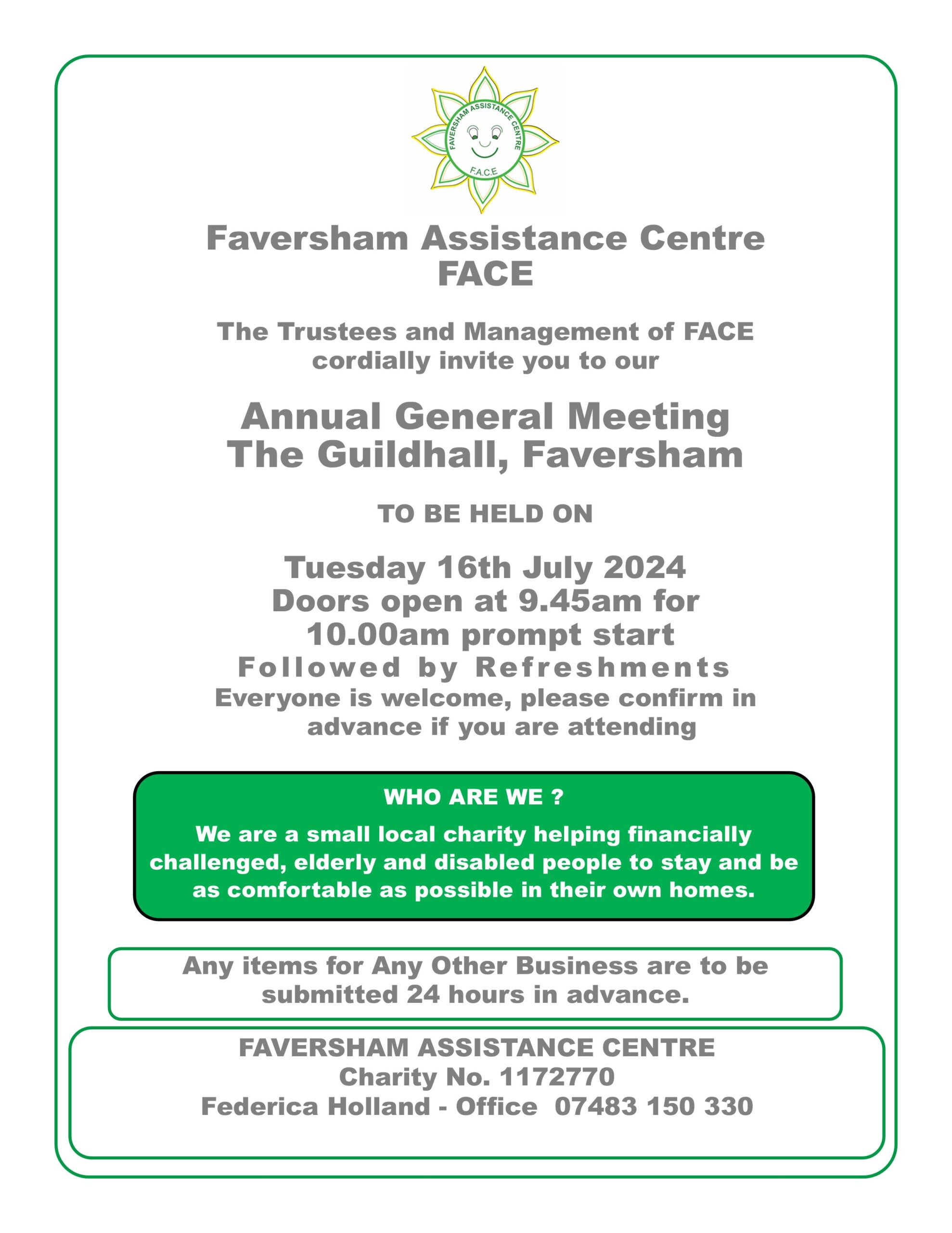 Faversham Assist FACE Charity